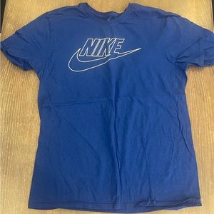 large blue nike shirt